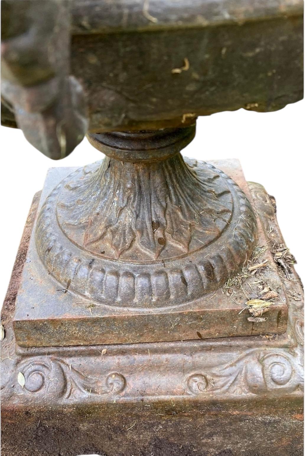 Neoclassical Revival Pair of 19th Century Garden Urns, Kramer Bros Foundry For Sale