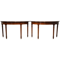 Pair of 19th Century George III Mahogany Console Tables