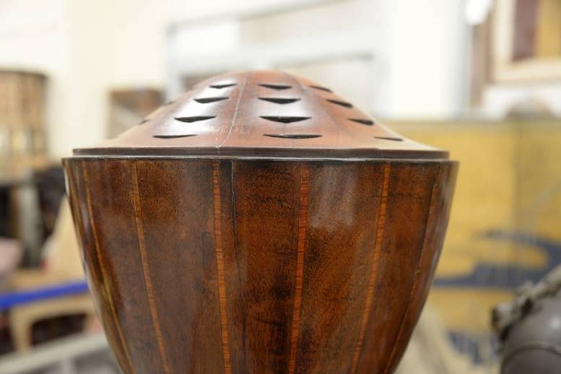 Pair of 19th Century George IV Mahogany Humidor Cabinets with Cutlery Urns In Good Condition In Essex, MA