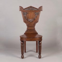 Pair of 19th Century Georgian Period Carved Mahogany Chairs