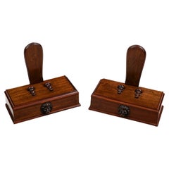 Pair of 19th Century Georgian Weighted Mahogany Salver Stands