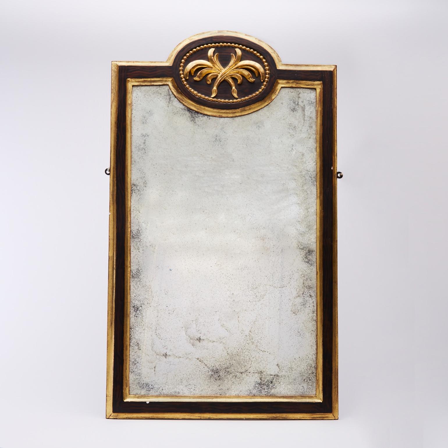 Pair of 19th Century Gilt and Ebonized Mirrors In Excellent Condition In London, GB