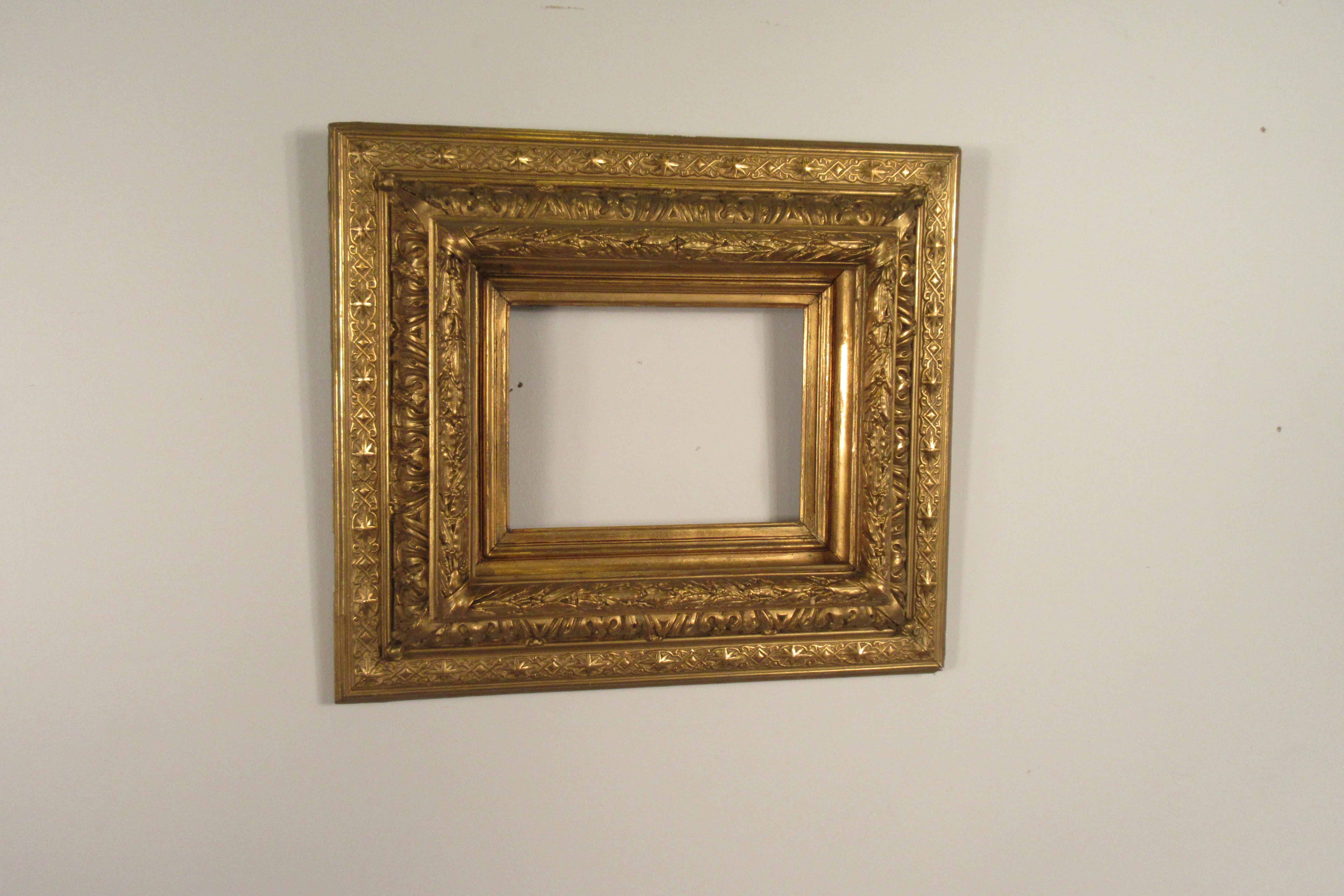 Late 19th Century Pair of 19th Century Gilt Gesso Frames