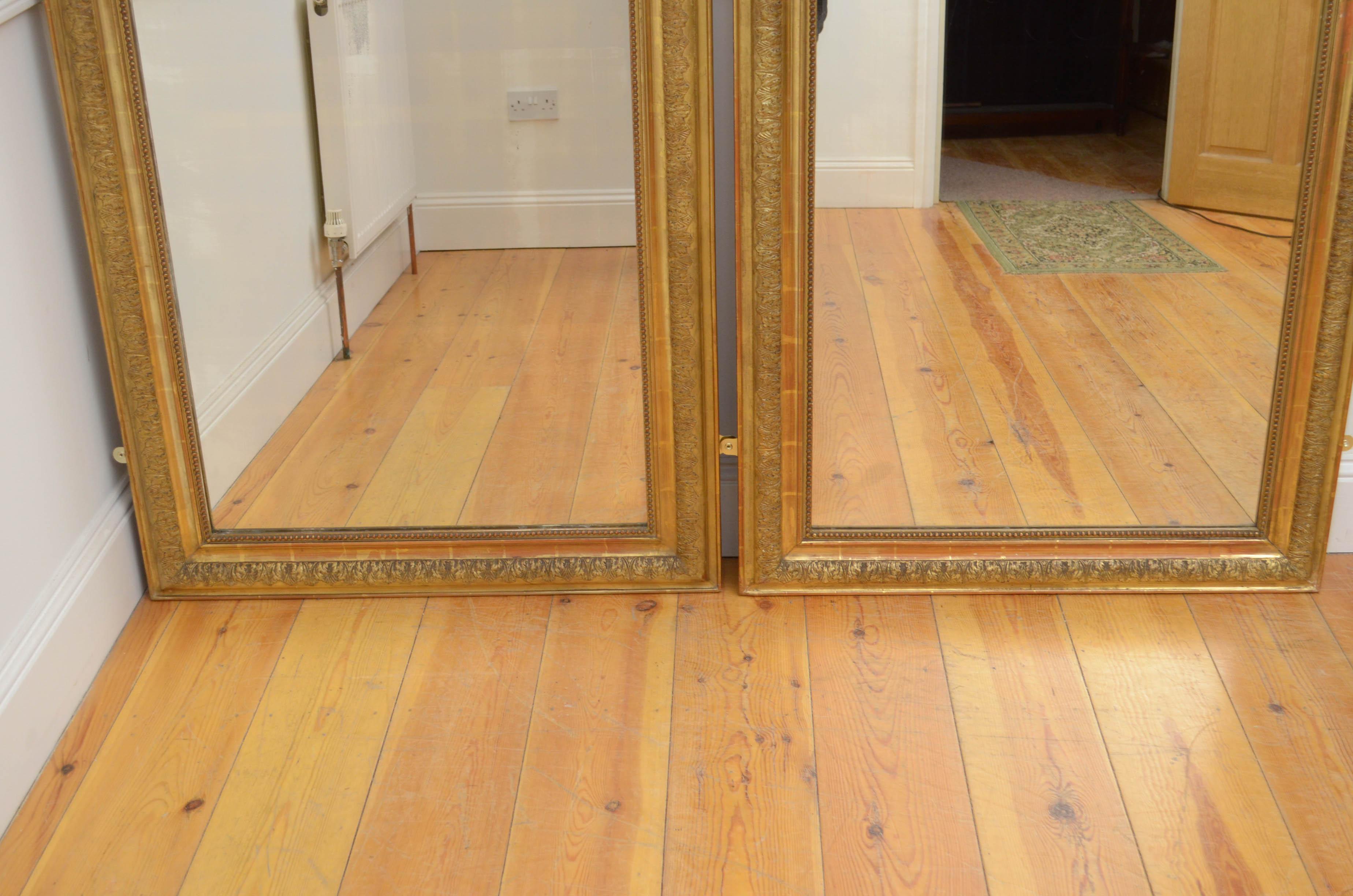 Pair of 19th Century Giltwood Mirrors 5