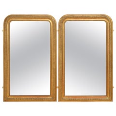 Pair of 19th Century Giltwood Mirrors