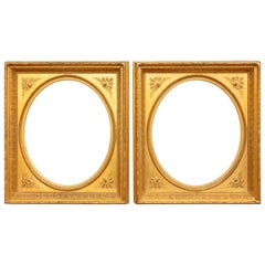 Pair of 19th Century Giltwood Mirrors