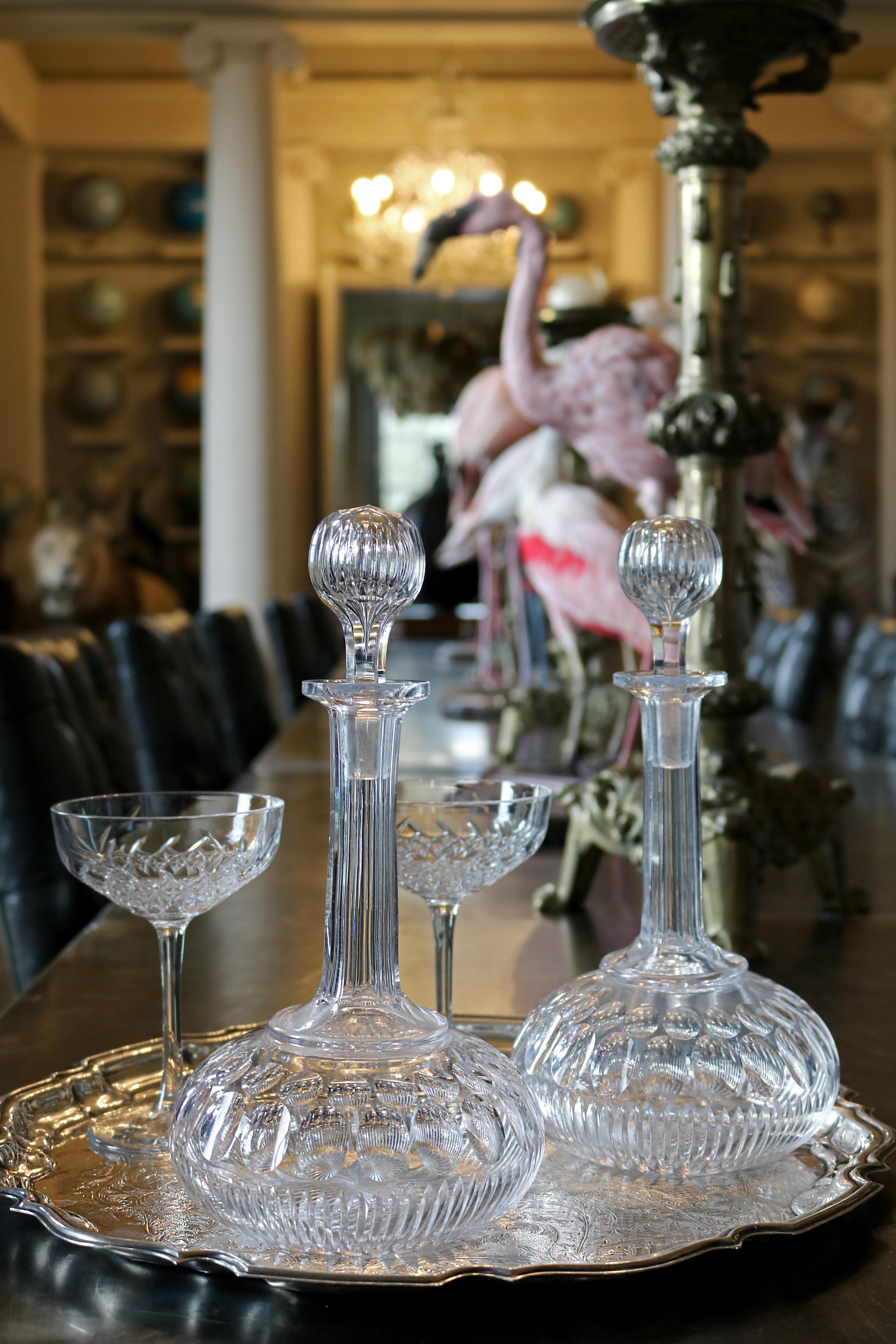 Pair of 19th Century Glass Decanters 2