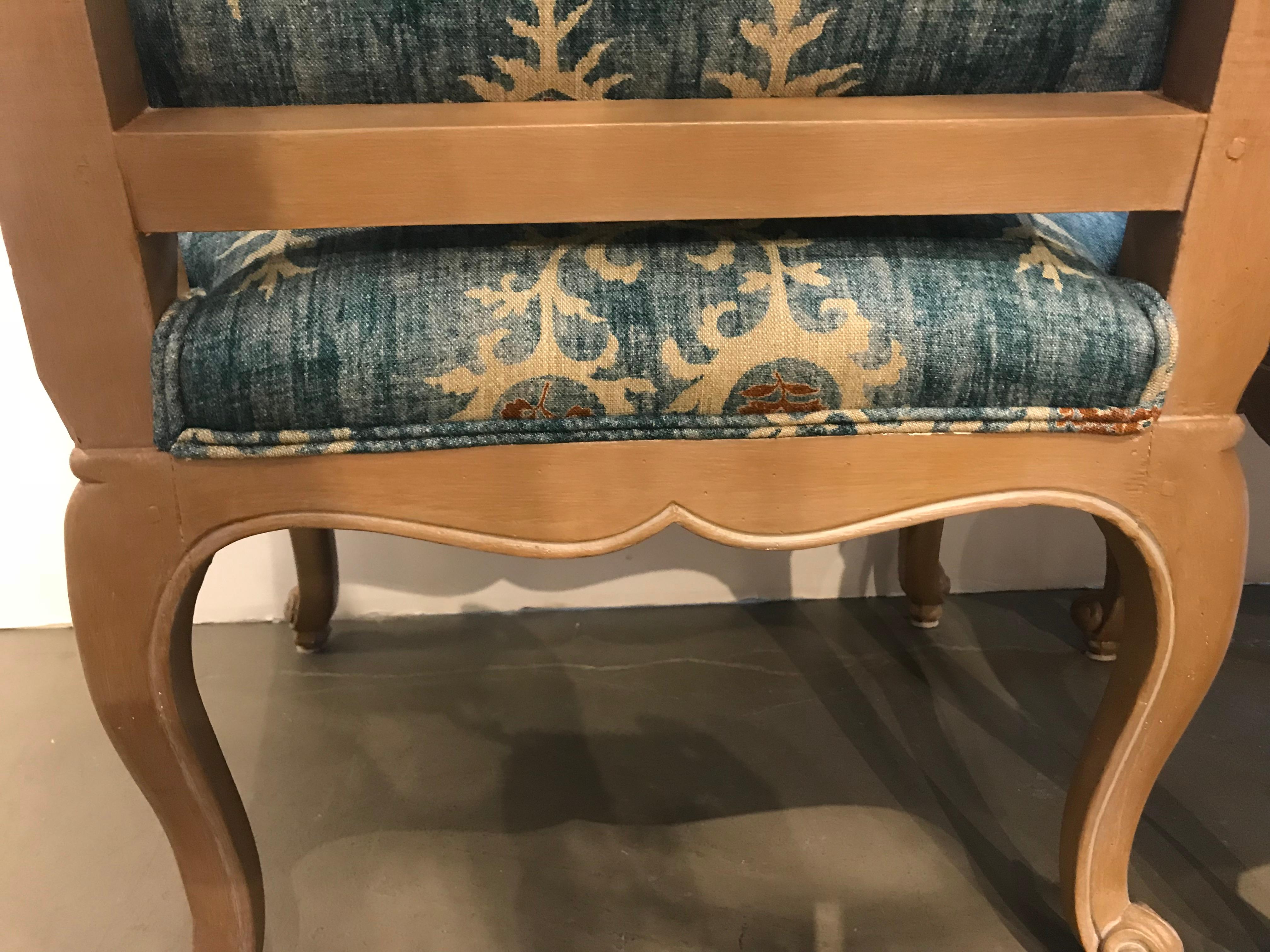 Pair of 19th Century Glaze Painted Armchairs For Sale 7