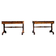 Pair of 19th Century Goncalo Alves Two Drawer Tables