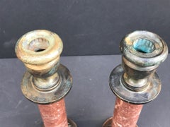 Pair of 19th Century Grand Tour French Neoclassical Candlesticks