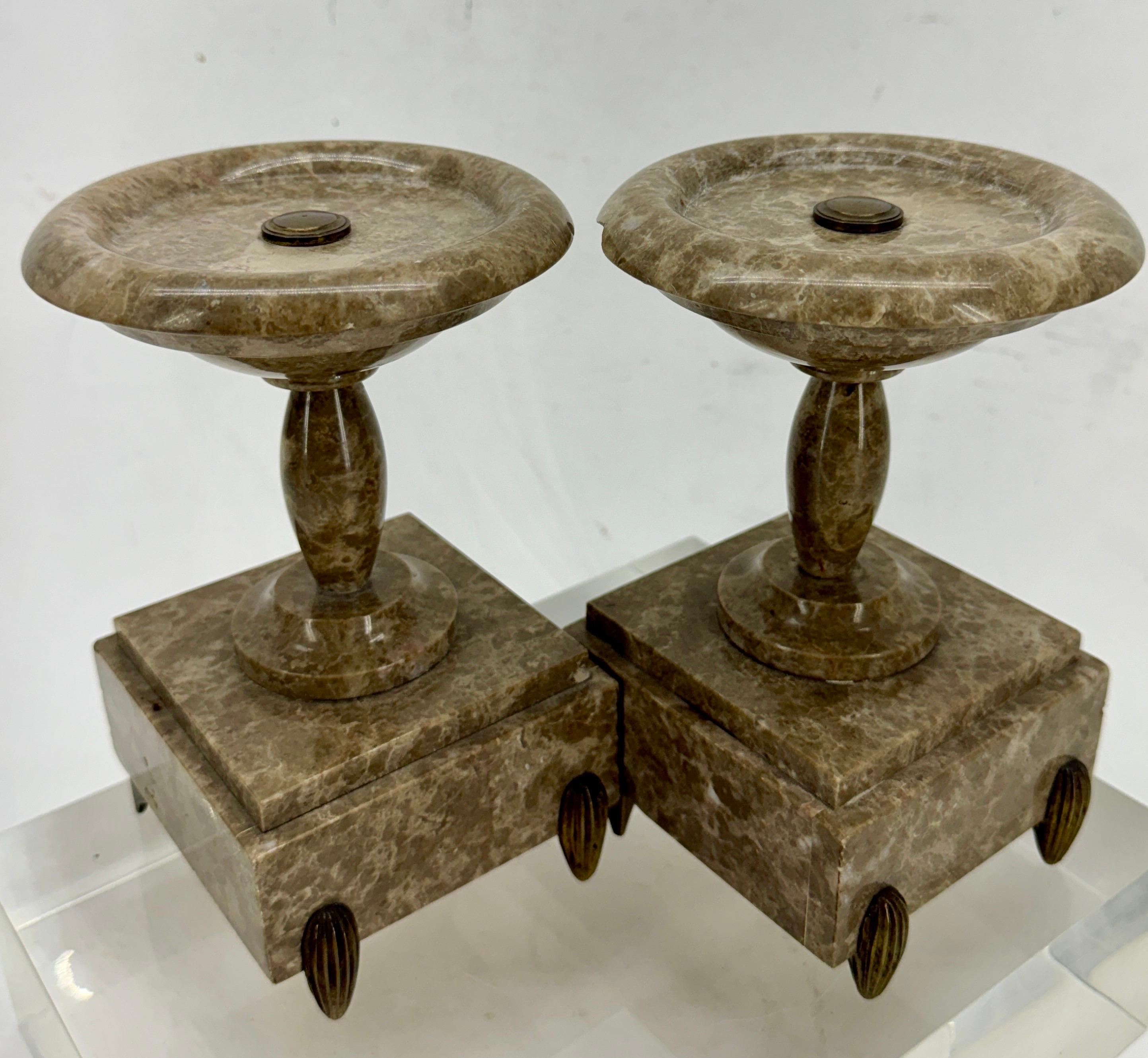 Pair of 19th Century Grand Tour Marble Tazzas Stands 5
