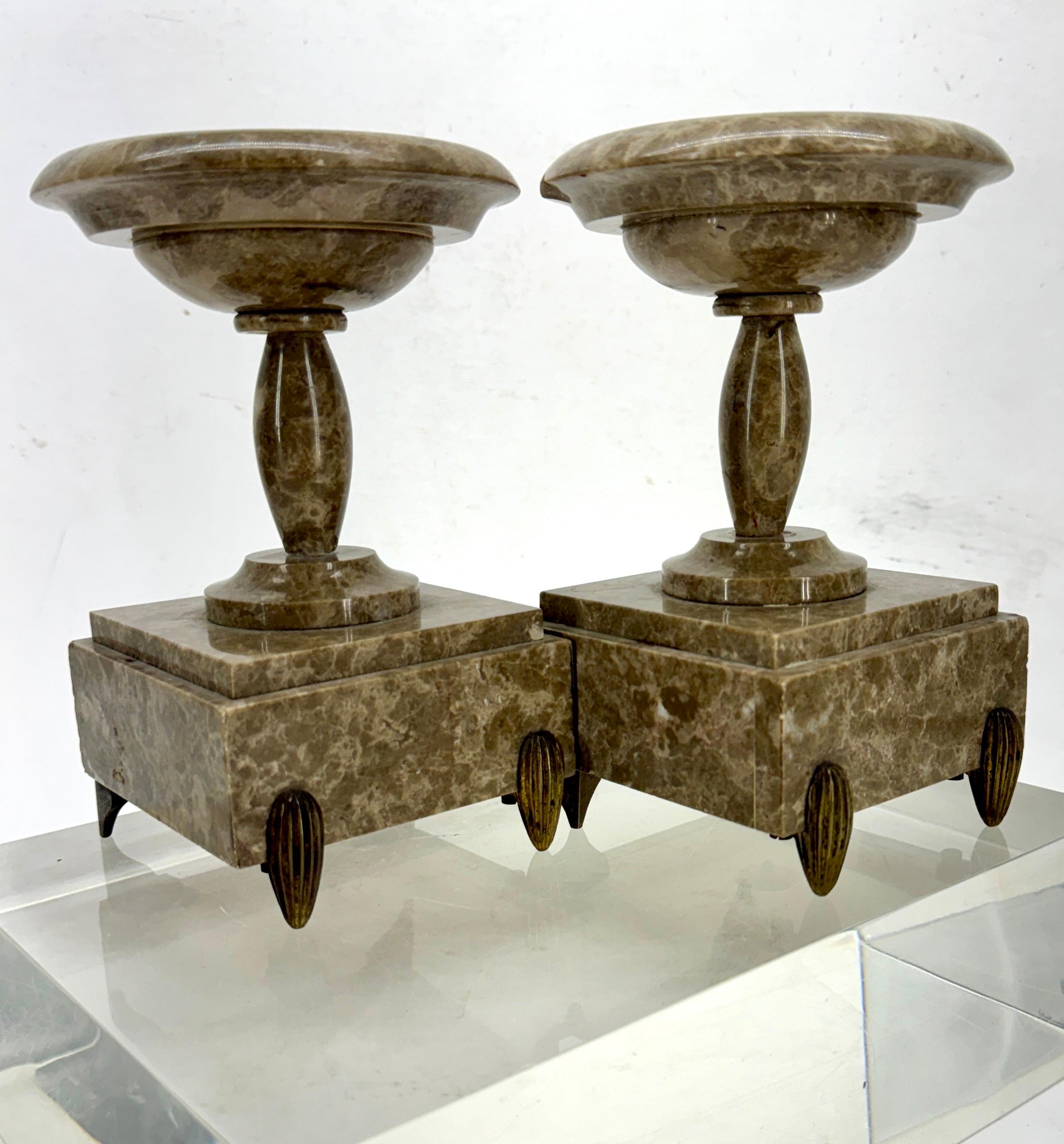 Pair of 19th Century Grand Tour Marble Tazzas Stands 8