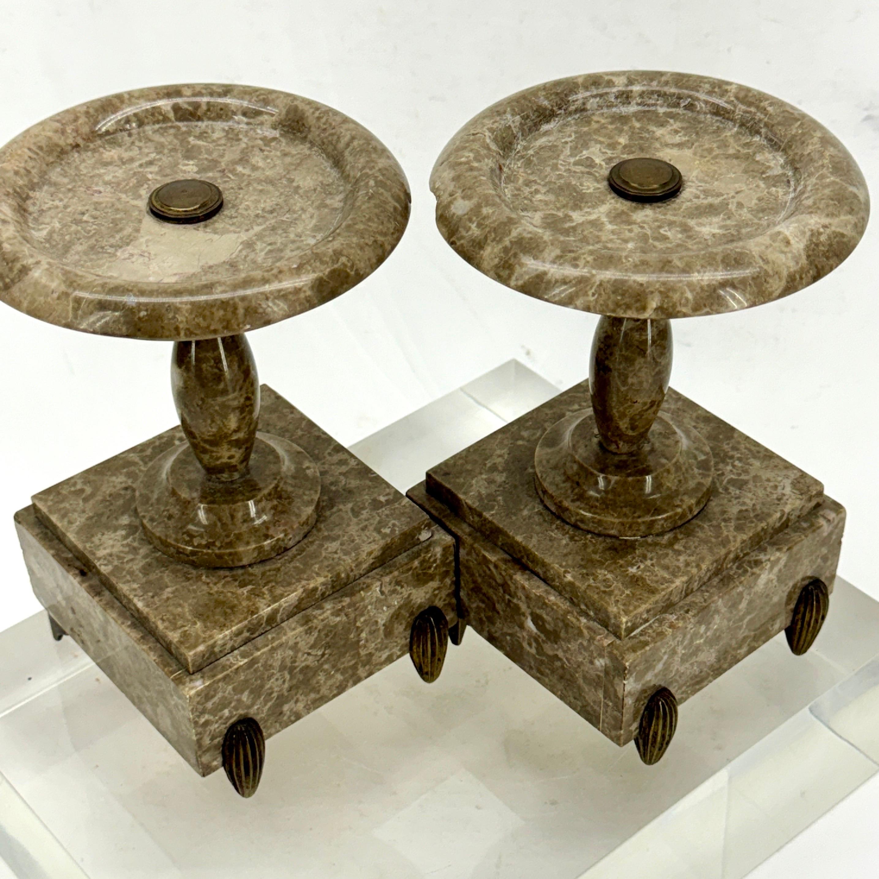 Pair of 19th Century Grand Tour Marble Tazzas Stands 10