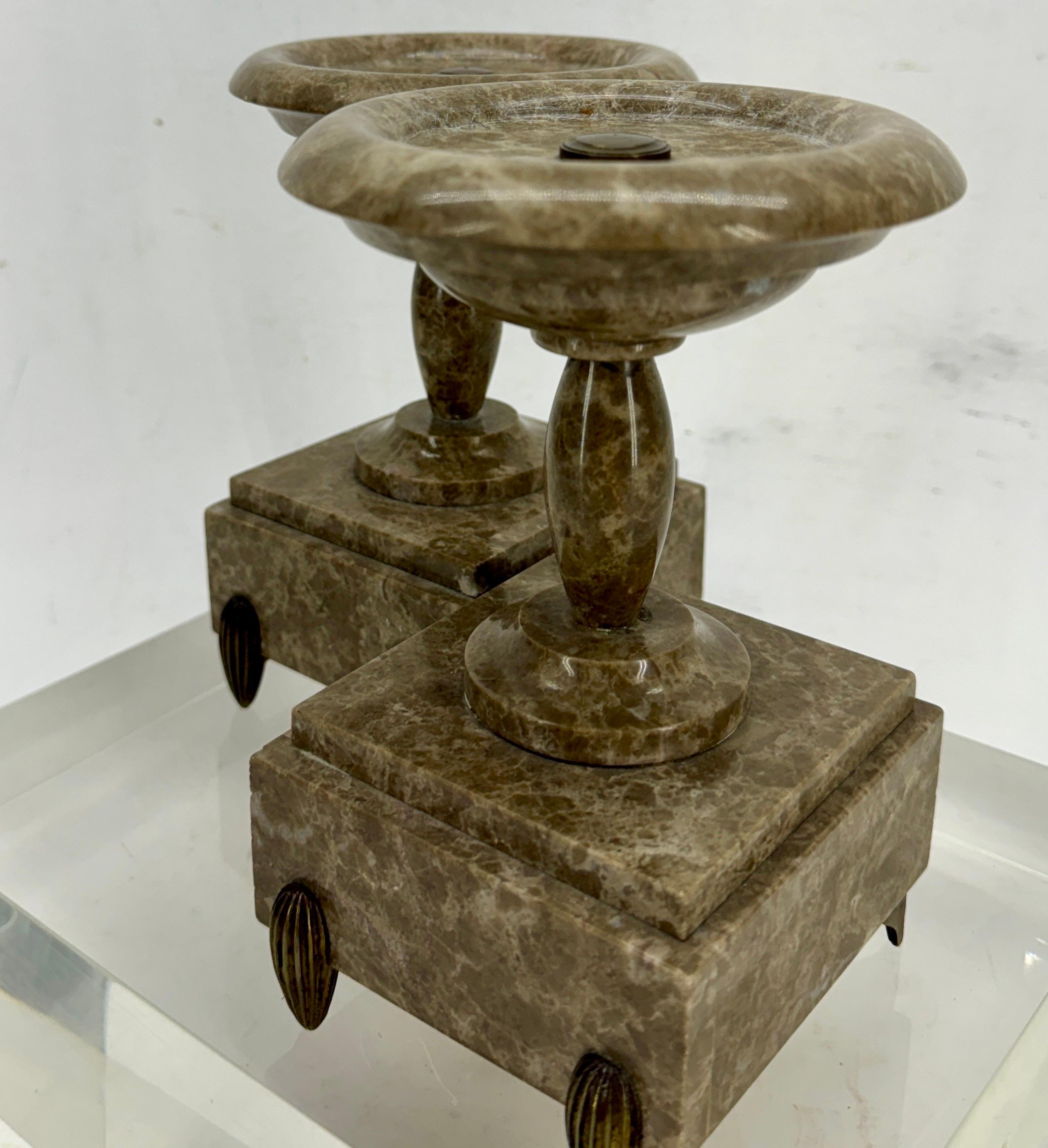 Pair of 19th Century Grand Tour Marble Tazzas Stands 2