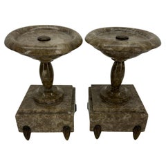 Pair of 19th Century Grand Tour Marble Tazzas Stands