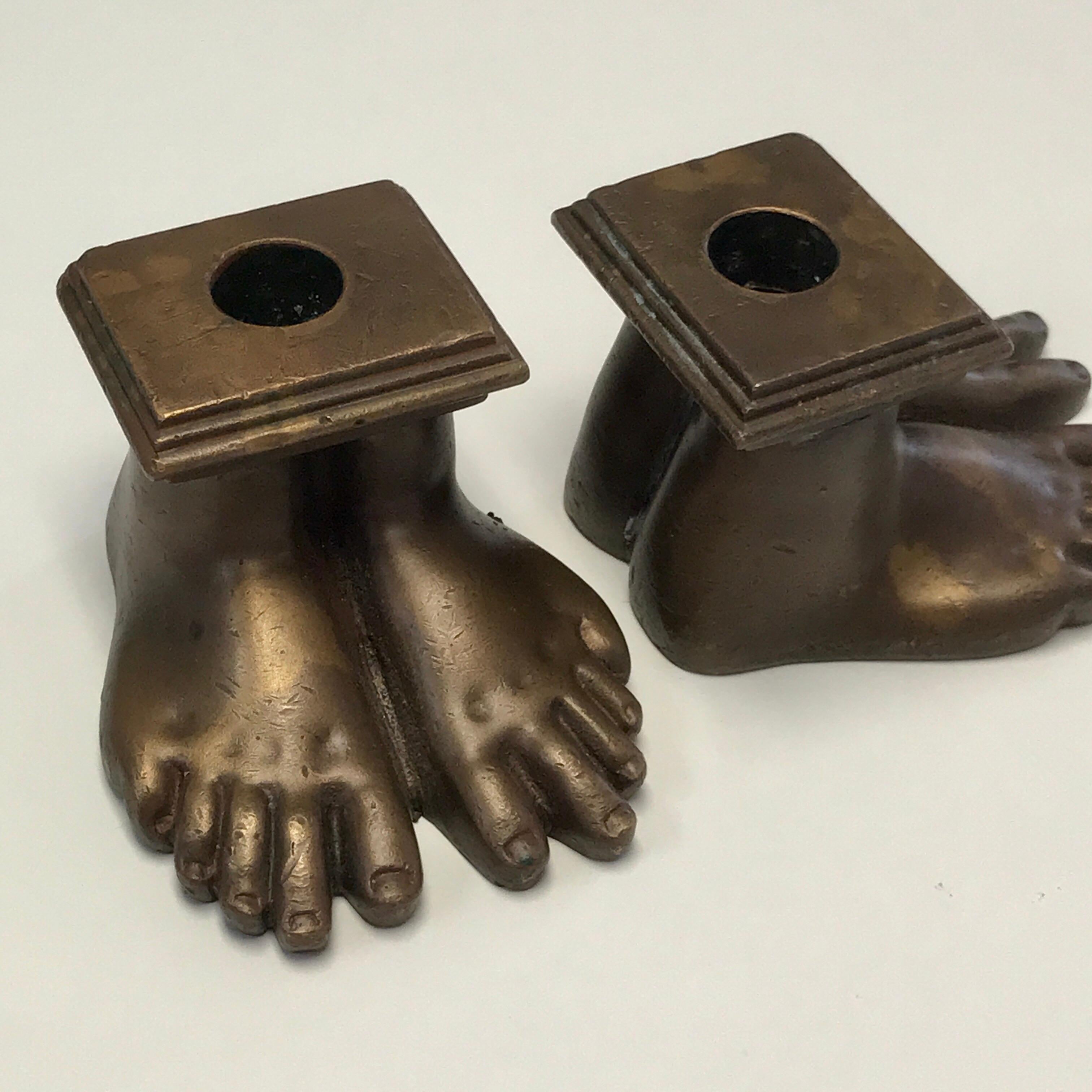 bronze feet