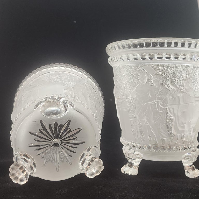 Cast Pair of 19th Century Grand Tour Style Compotes by Baccarat For Sale