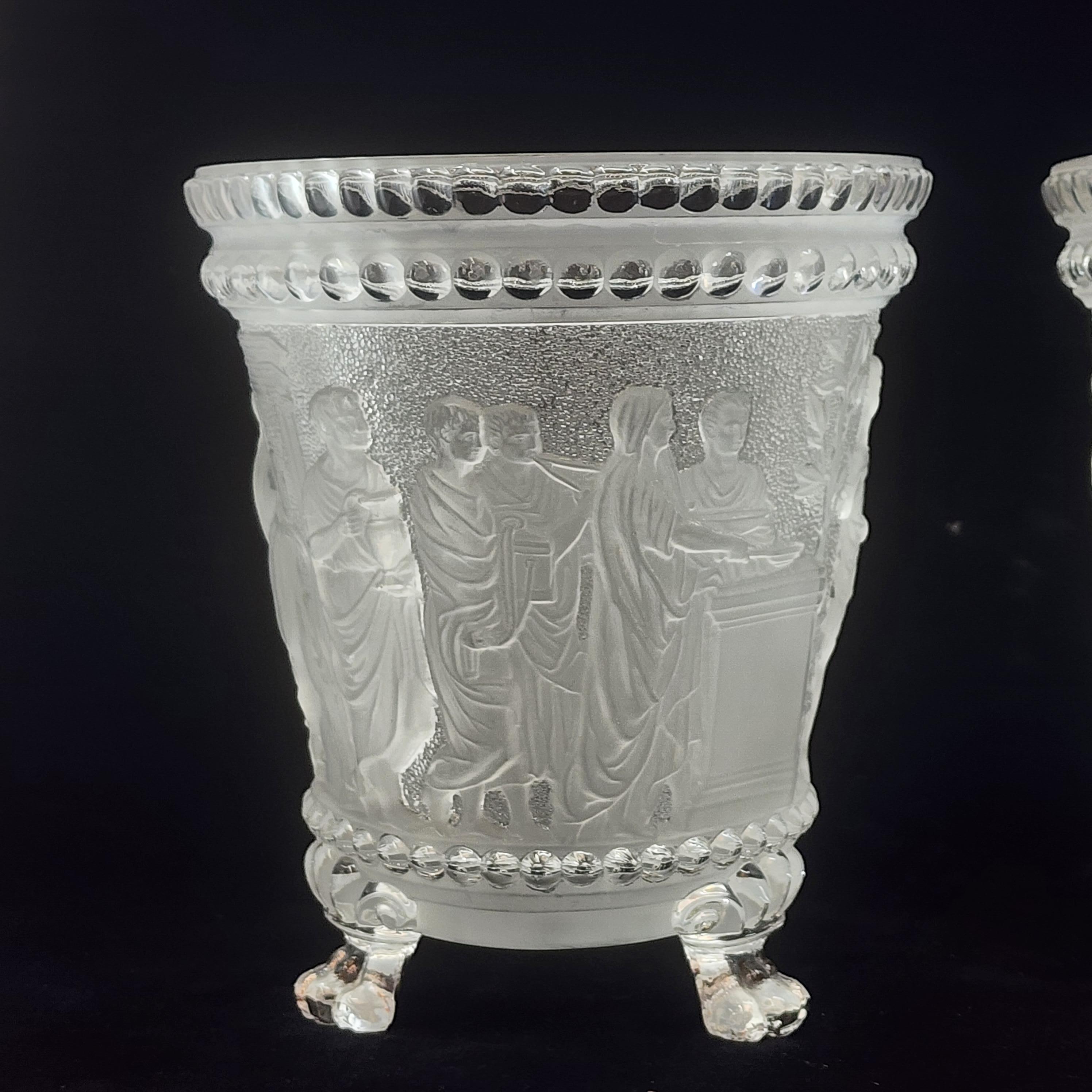 Pair of 19th Century Grand Tour Style Compotes by Baccarat 2