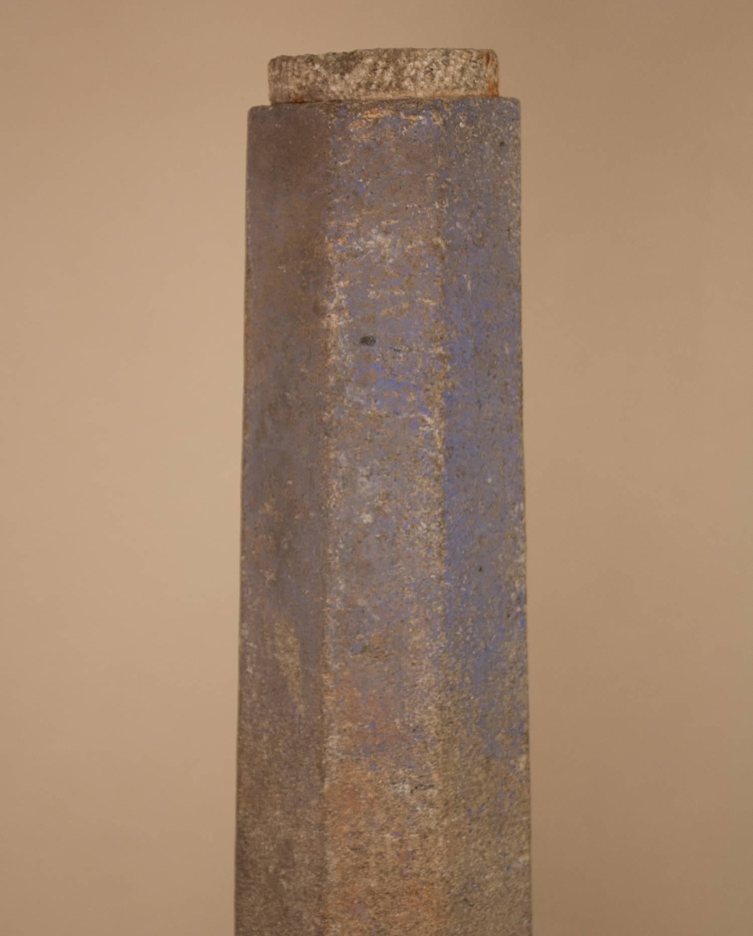 Stone Pair of 19th Century Granite Pillars