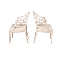 Pair of 19th Century Gustavian Bellman Chairs