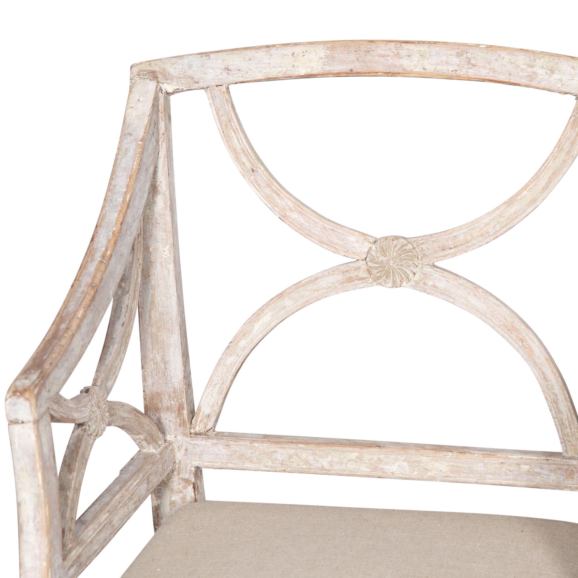 Gustavianische Bellman-Stühle des 19. Jahrhunderts, Paar im Angebot 1