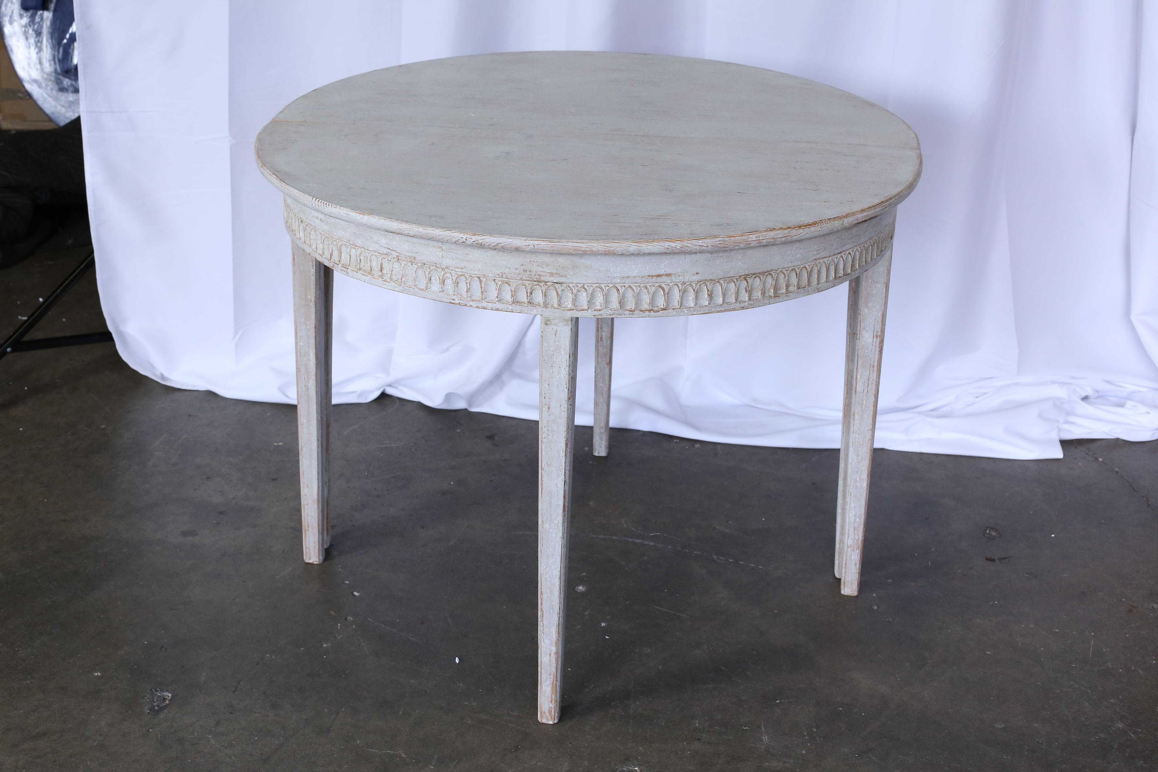 Pair of 19th Century Gustavian Demilune Tables 2