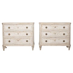 Pair of 19th Century Gustavian Style Swedish Commodes