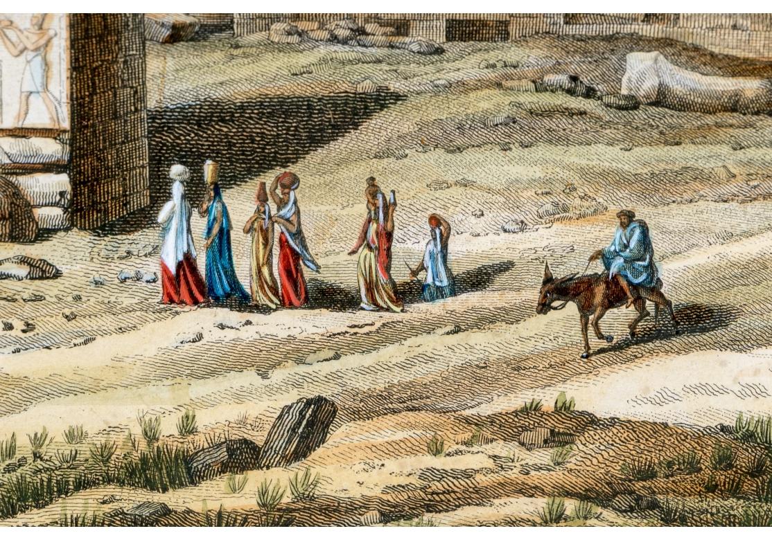 Paar von  Handkolorierte Gravuren von Ägypten nach Cecile von Liendard, 19. Jahrhundert im Angebot 1