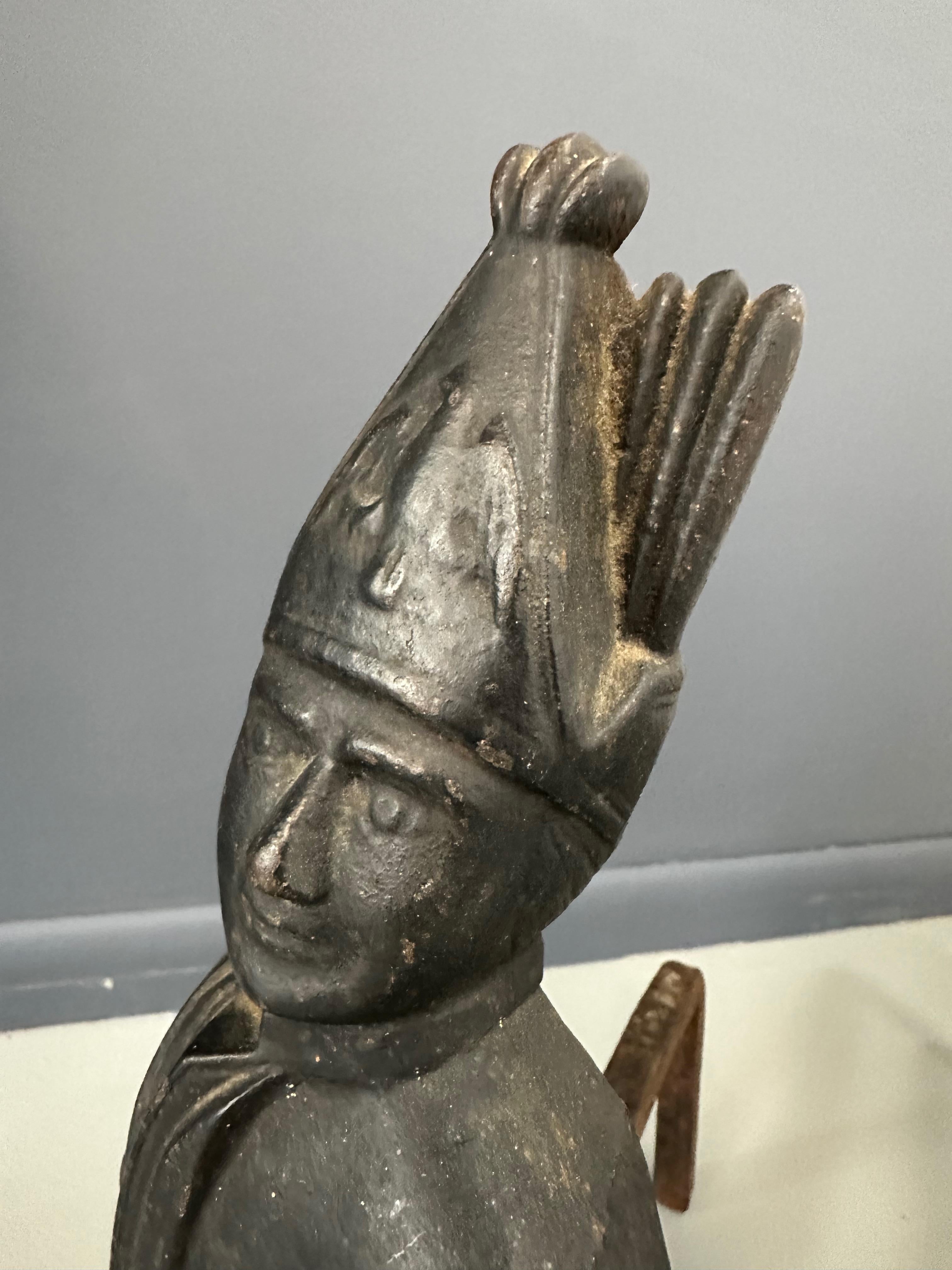 Paire de chenets hesssiens anciens du 19ème siècle Bon état - En vente à Philadelphia, PA