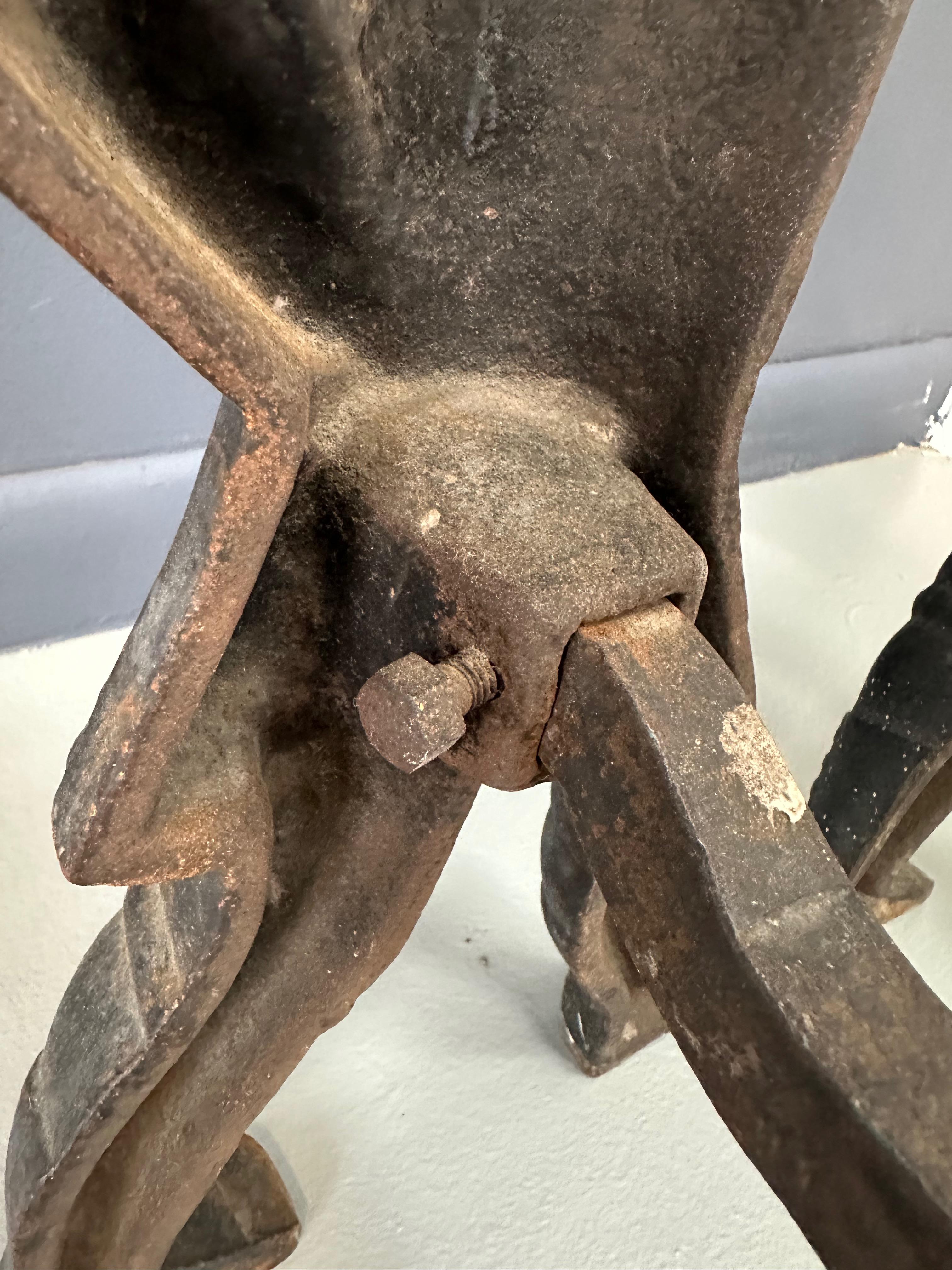 XIXe siècle Paire de chenets hesssiens anciens du 19ème siècle en vente