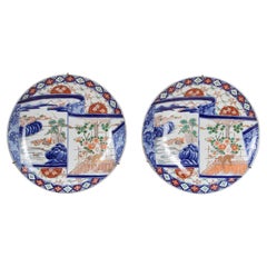 Pair of 19th Century Imari Chargers