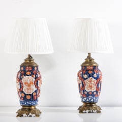 Pair of 19th Century Imari Vase as Lamps