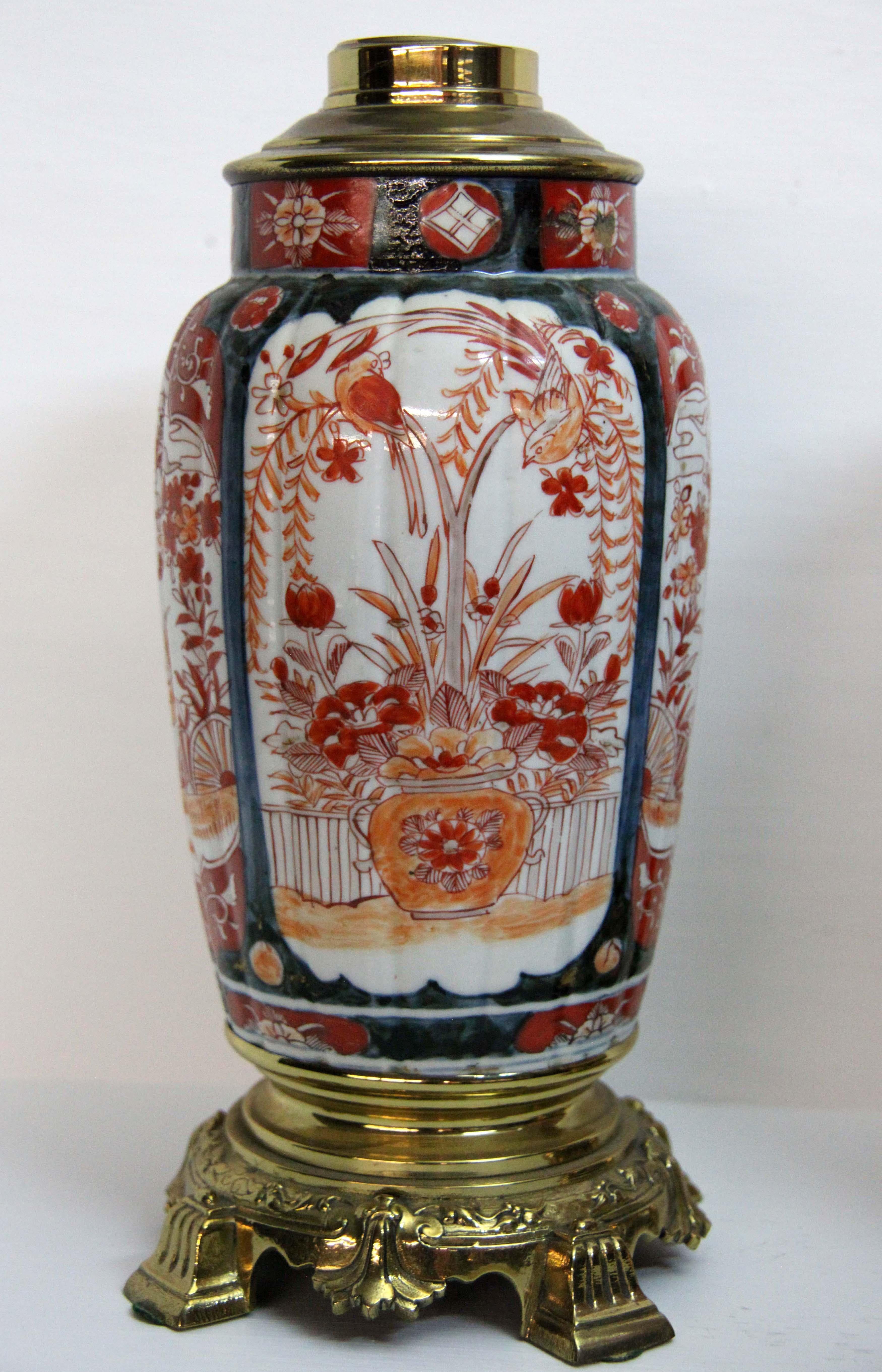 Japanese Pair of 19th Century Imari Vase Lamps