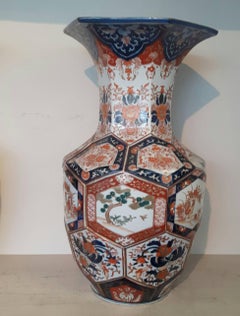 Pair of 19th Century Imari Vases