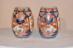 Pair of 19th Century Imari Vases