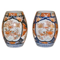 Paire de vases Imari du 19ème siècle