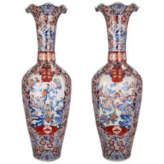 Pair of 19th Century Imari Vases