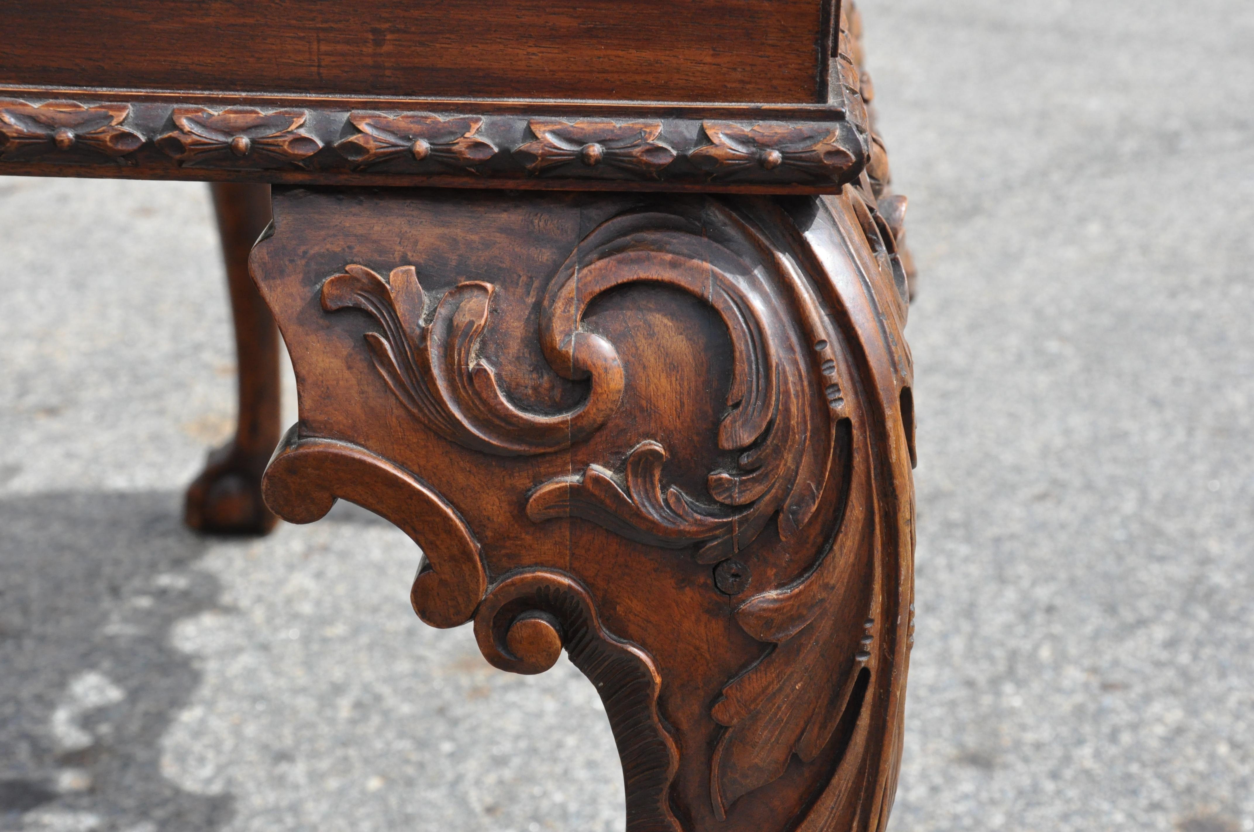 Pair of 19th Century Irish Georgian Walnut Console Tables 4