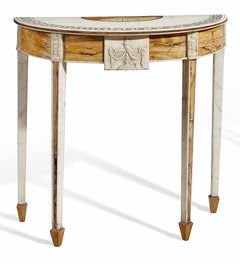 Pair of 19th Century Irish Marble Neoclassical Console Tables