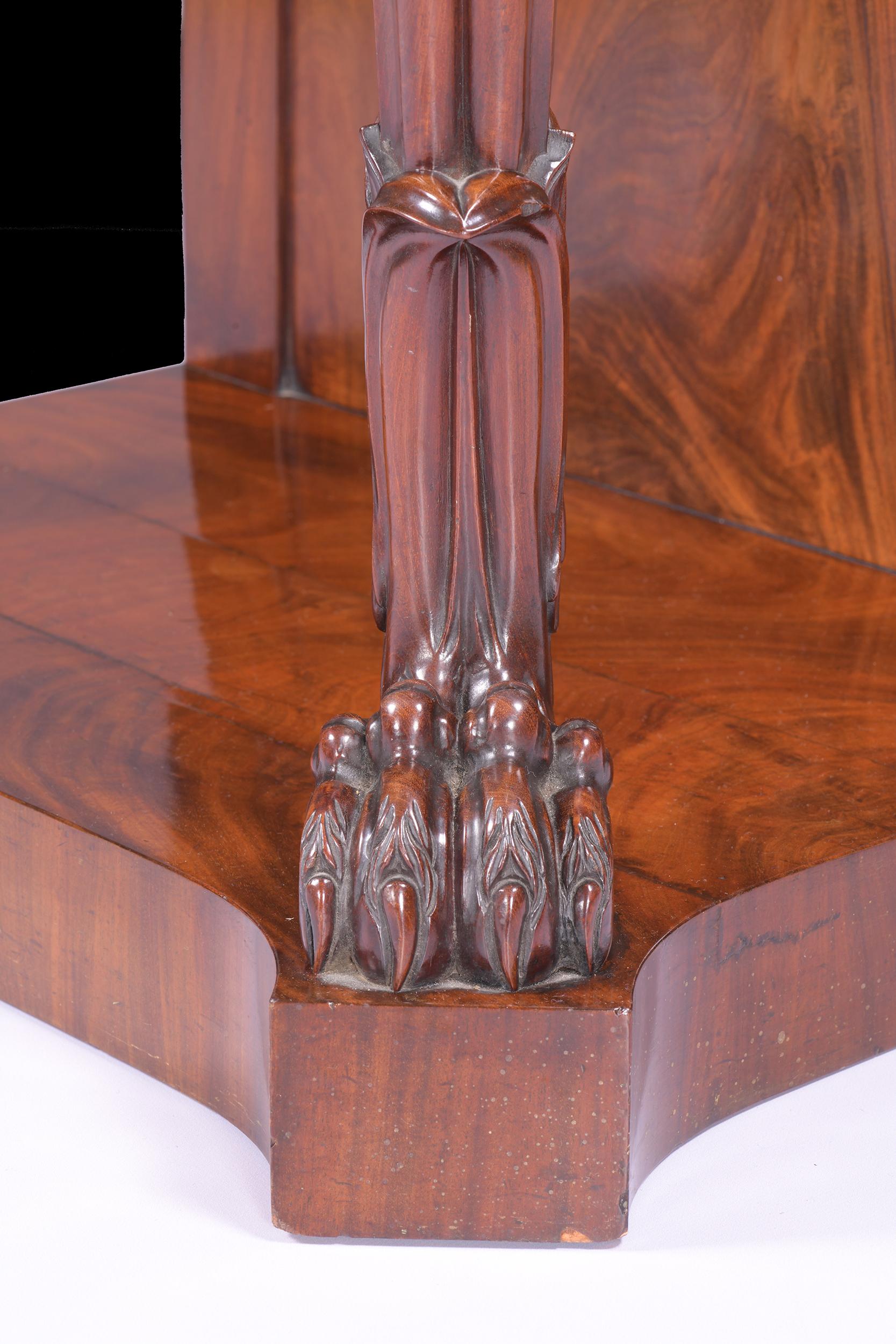 Paire de tables console Regency irlandaises du 19ème siècle par Williams & Gibton, Dublin en vente 6