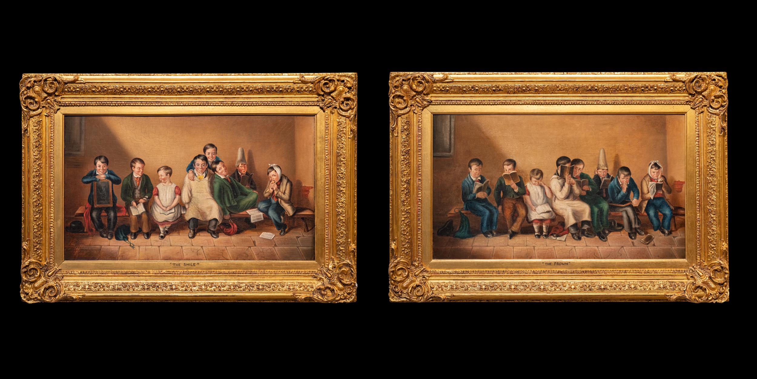A very fine and attractive pair of 19th century Irish school paintings in original gilt frames, one titled 