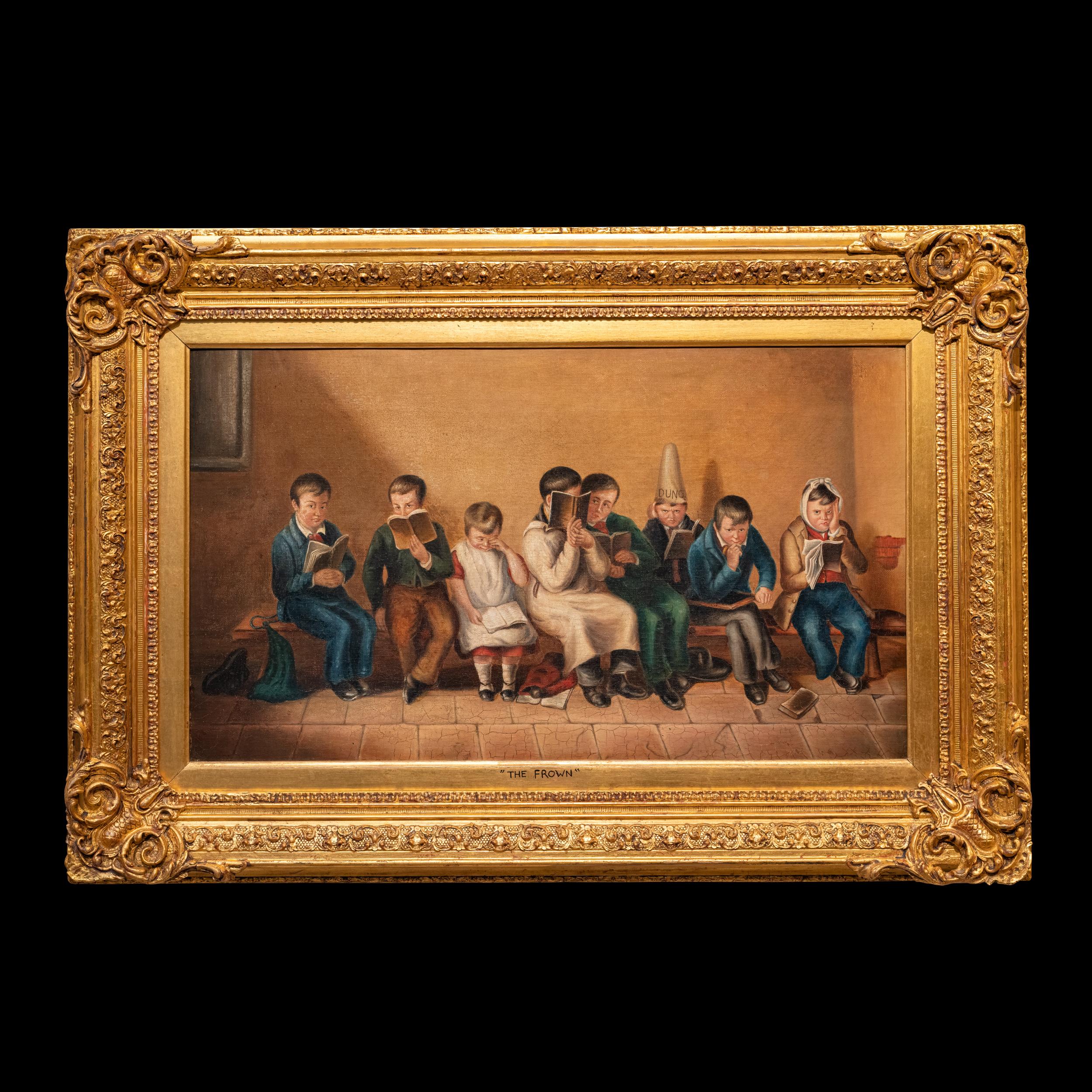 Victorian Pair Of 19th Century Irish School Paintings Of Irish School Dramatic Scenes