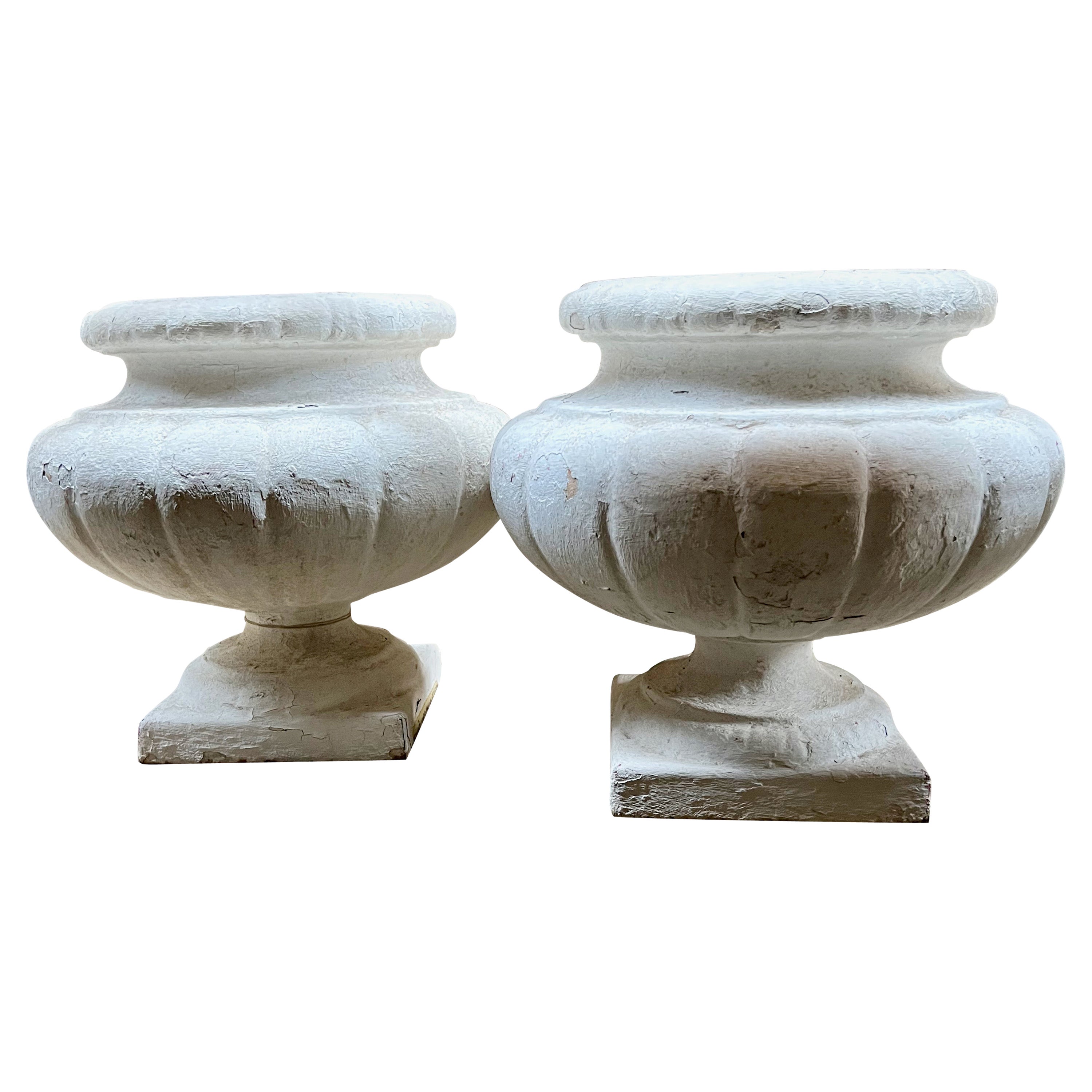 Pair of 19th Century Iron French Jardinieres
