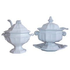 Pair of 19th Century Ironstone Tureens