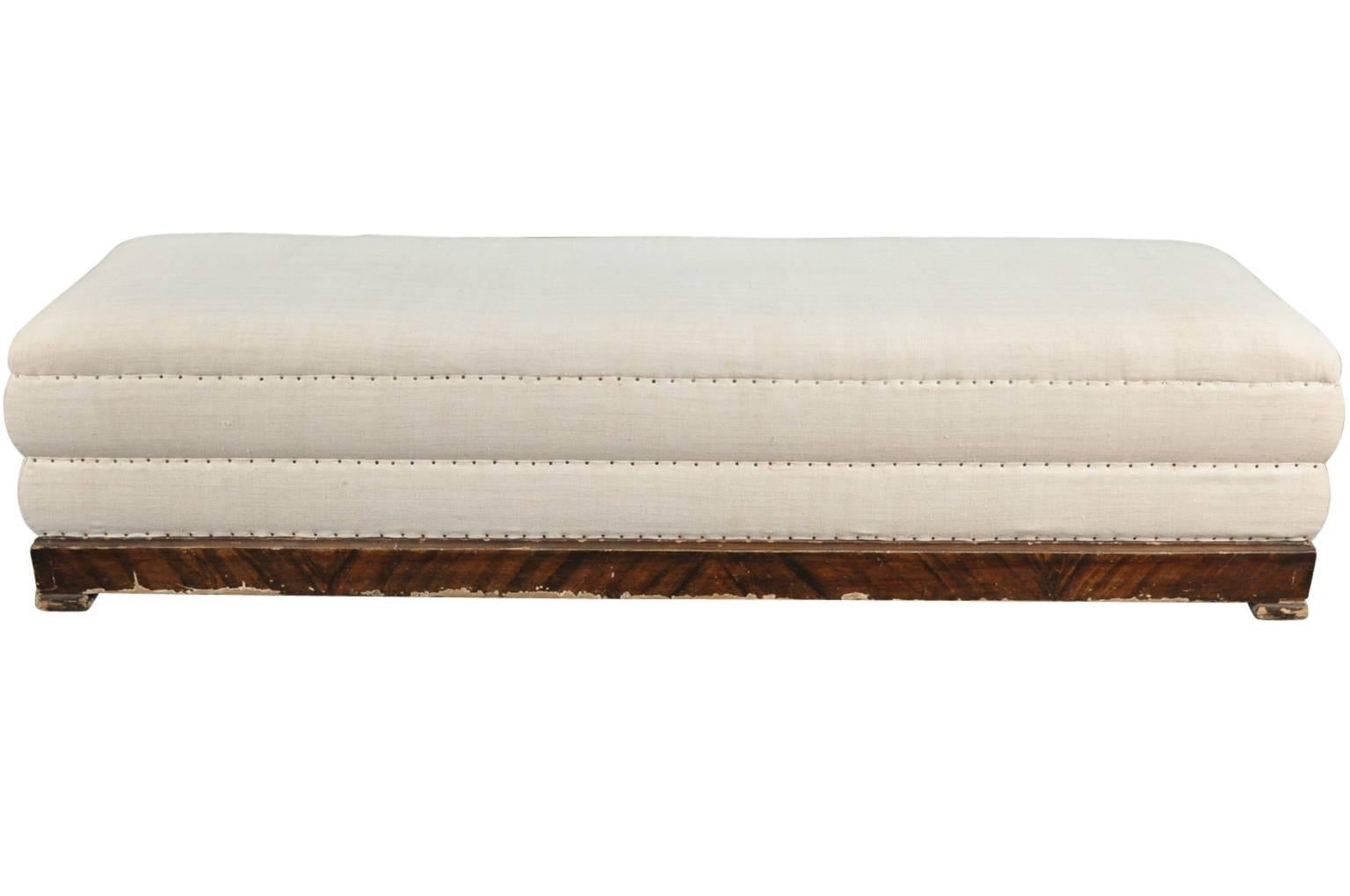 Faux Bois Pair of 19th Century Italian Banquettes