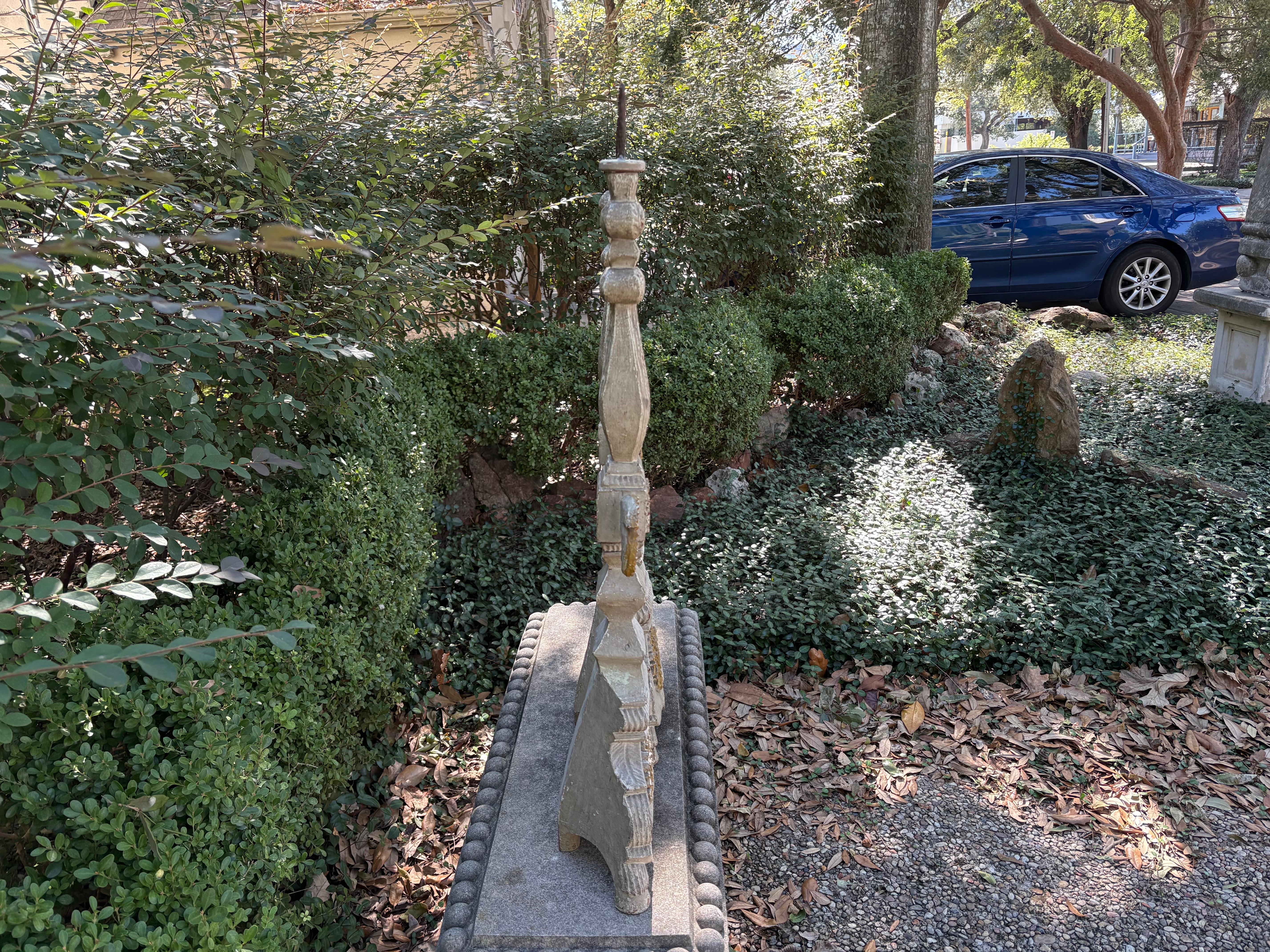 Pair Of 19th Century Italian Baroque Style Prickets For Sale 2