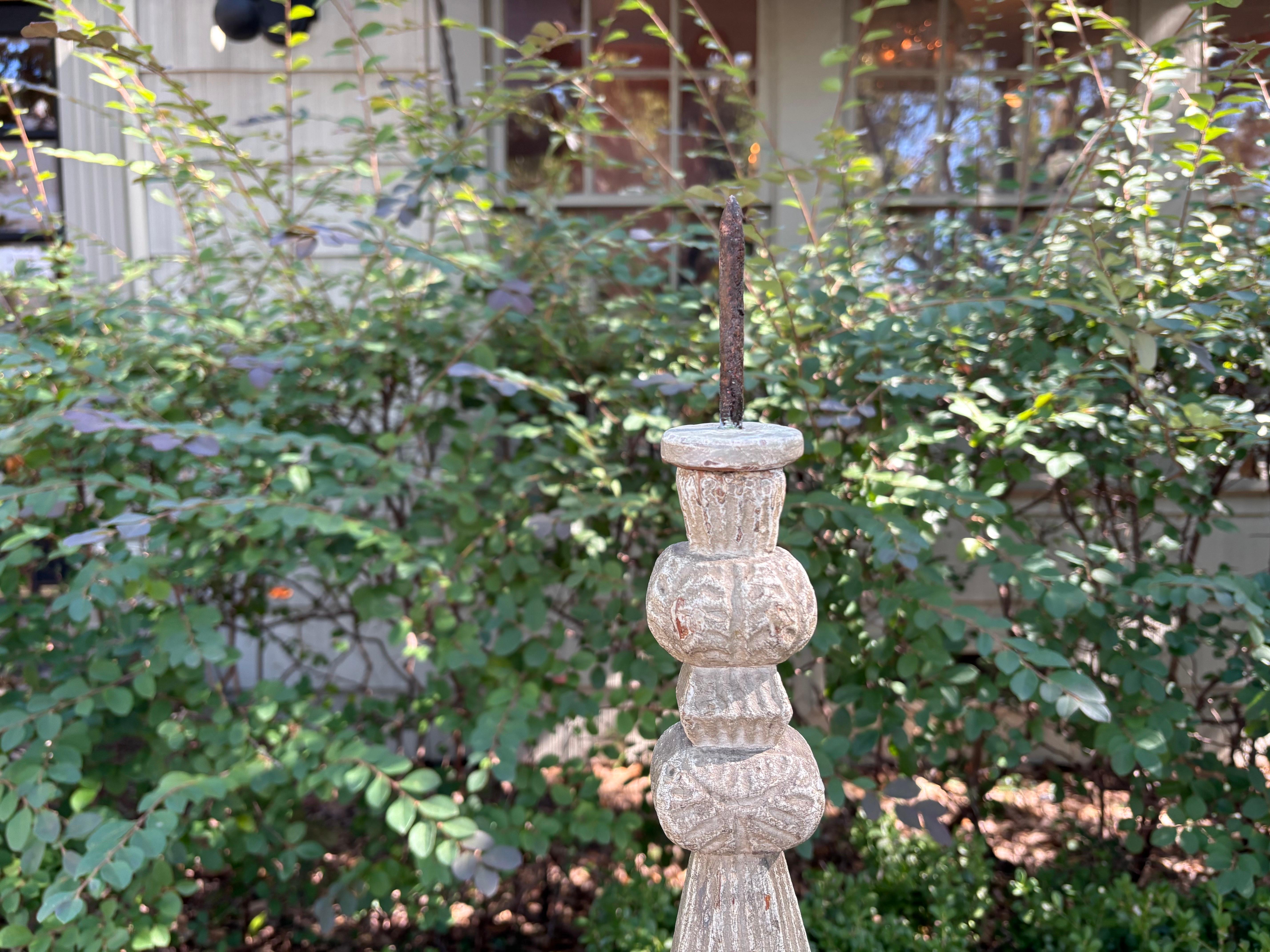 Pair Of 19th Century Italian Baroque Style Prickets For Sale 4