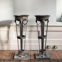 Pair of 19th Century Italian Bronze Athéniennes