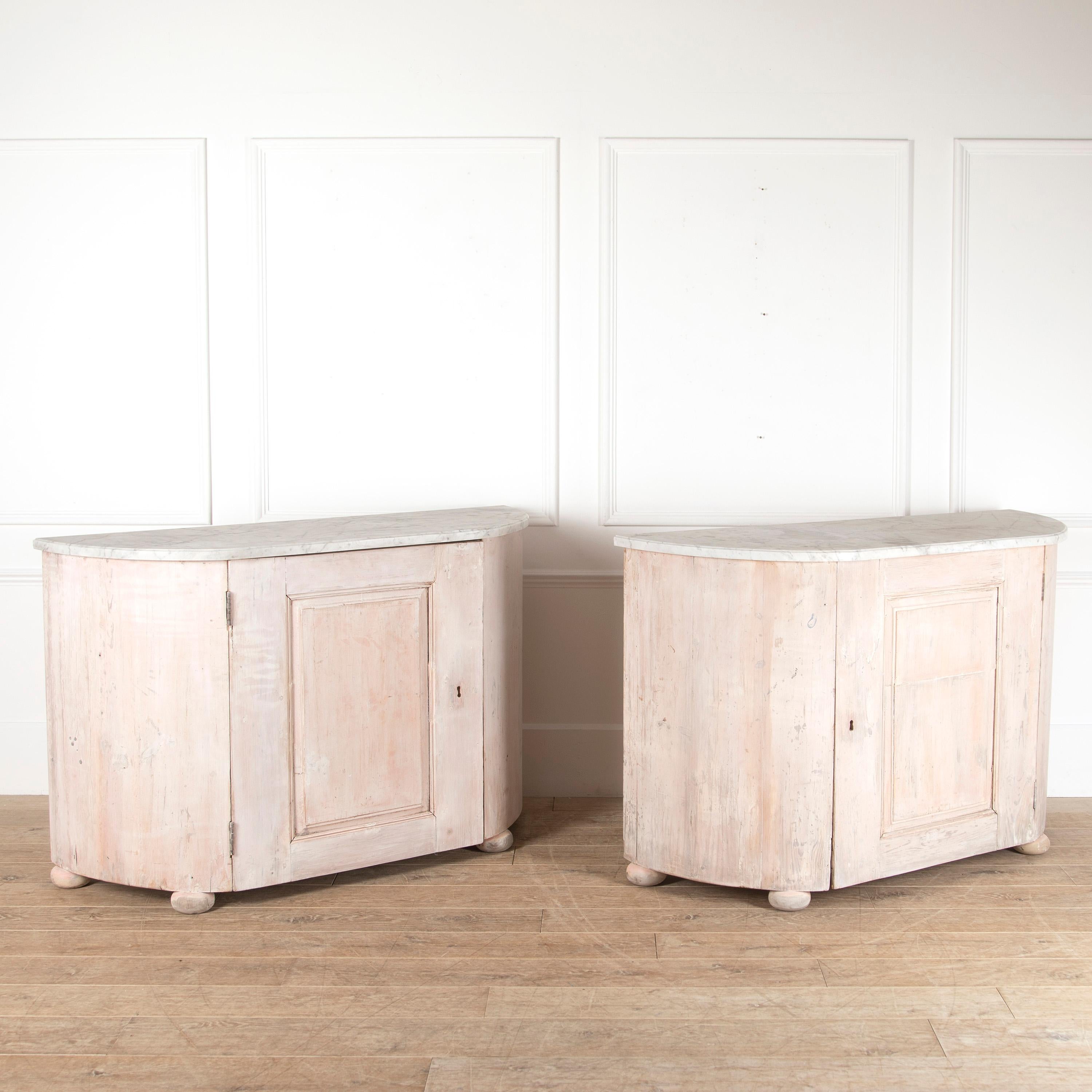 Wood Pair of 19th Century Italian Buffets For Sale