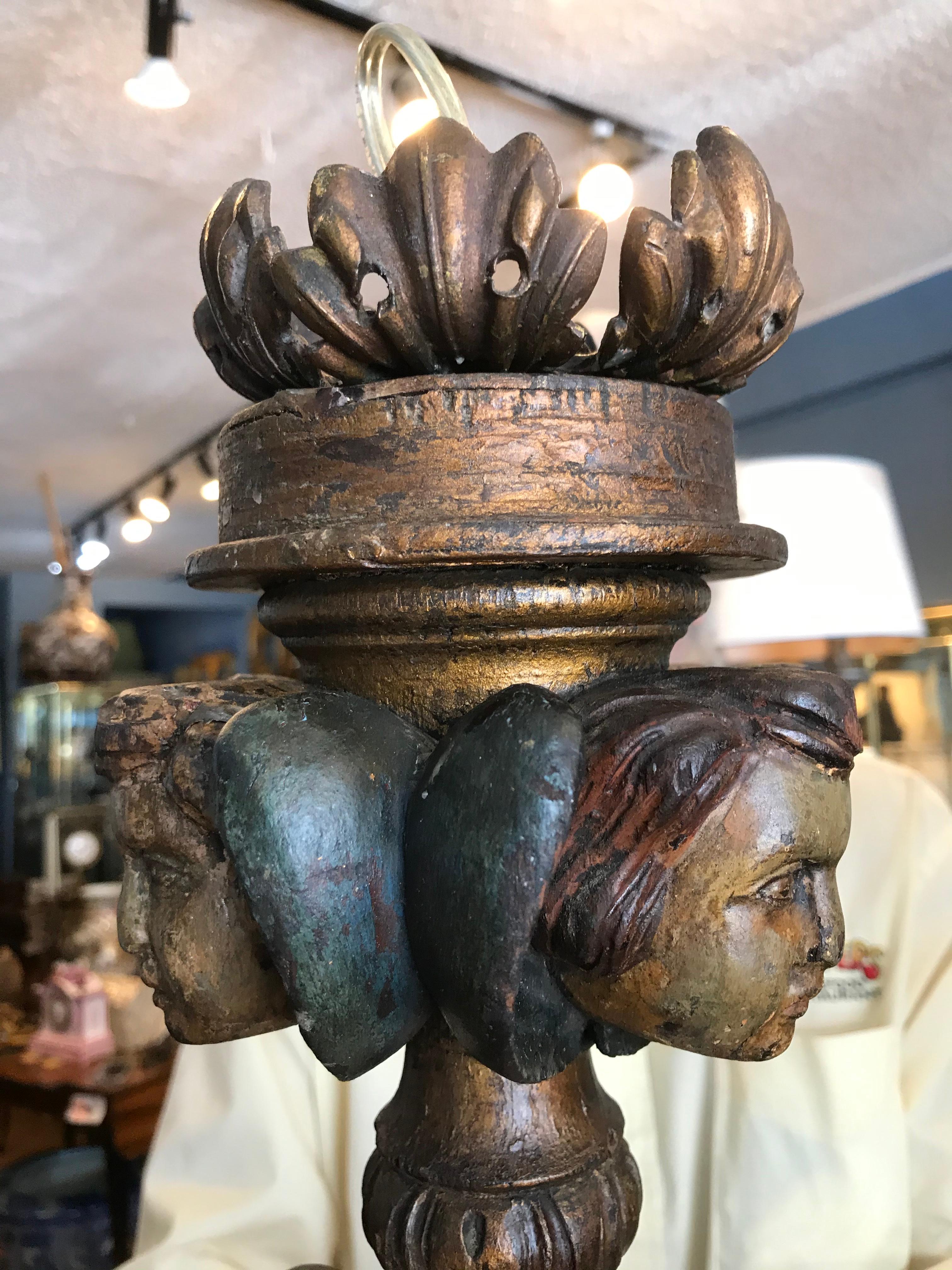 Pair of 19TH Century Italian Carved Figural Sconces 10